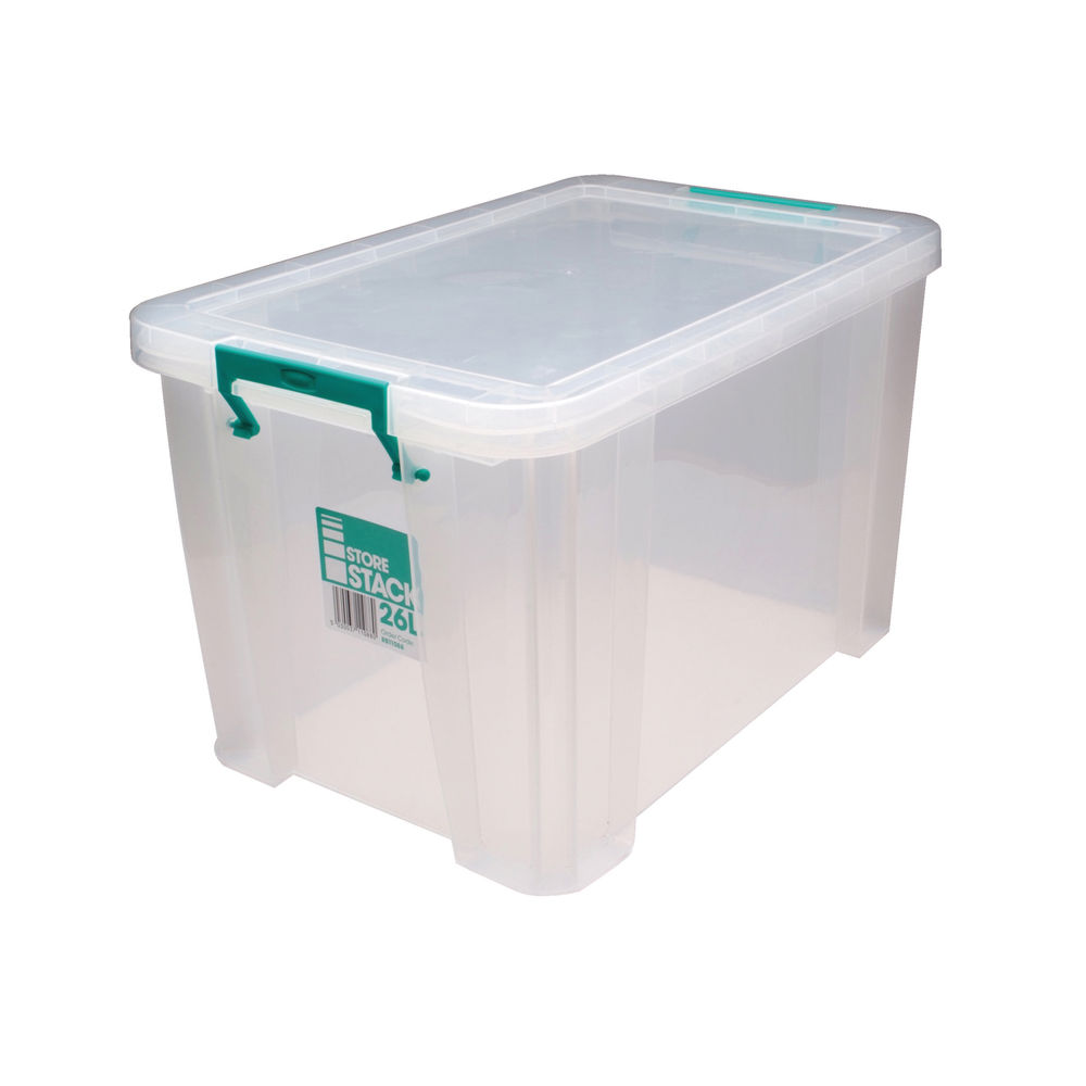 StoreStack 26 Litre Storage Box W470xD300xH290mm Clear RB11088