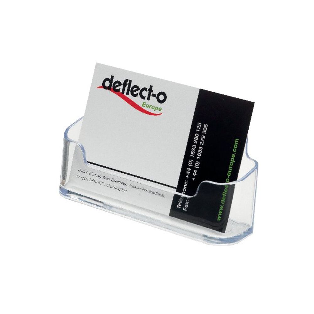 Deflecto Single Desktop Business Card Holder