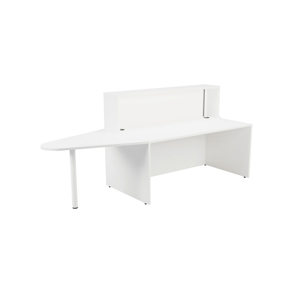 Jemini Reception Unit with Extension 1600x800x740mm White KF839540