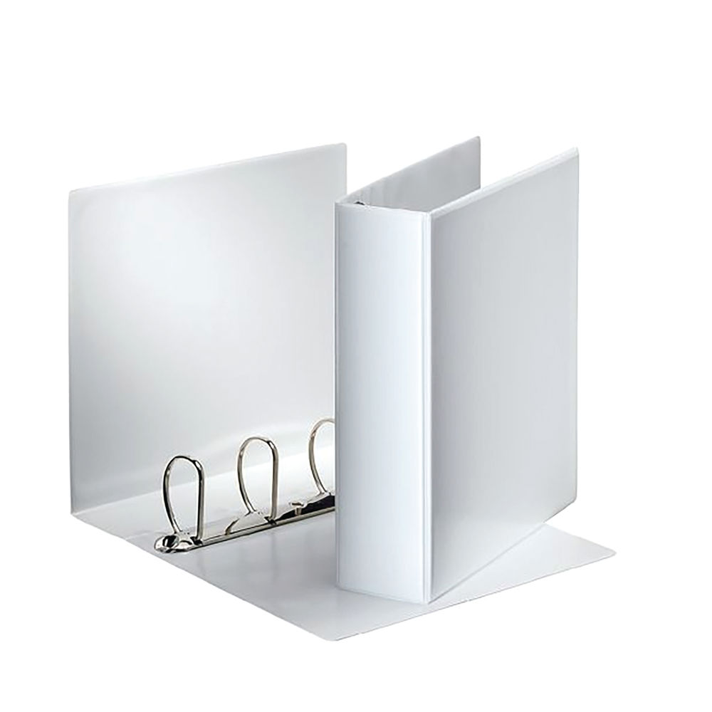 Esselte A4 White 40mm Presentation 4 D-Ring Binder