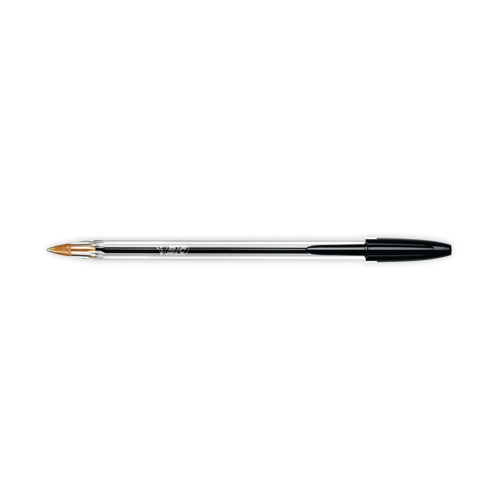 BIC Cristal Original Black Medium Ballpoint Pens - (Pack of 100)