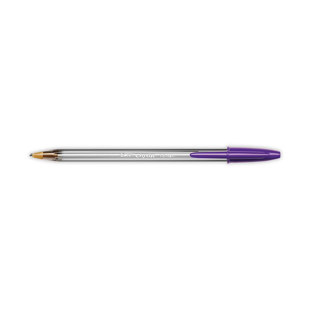 BIC Cristal Fun Purple Ballpoint Pen (Pack of 20)