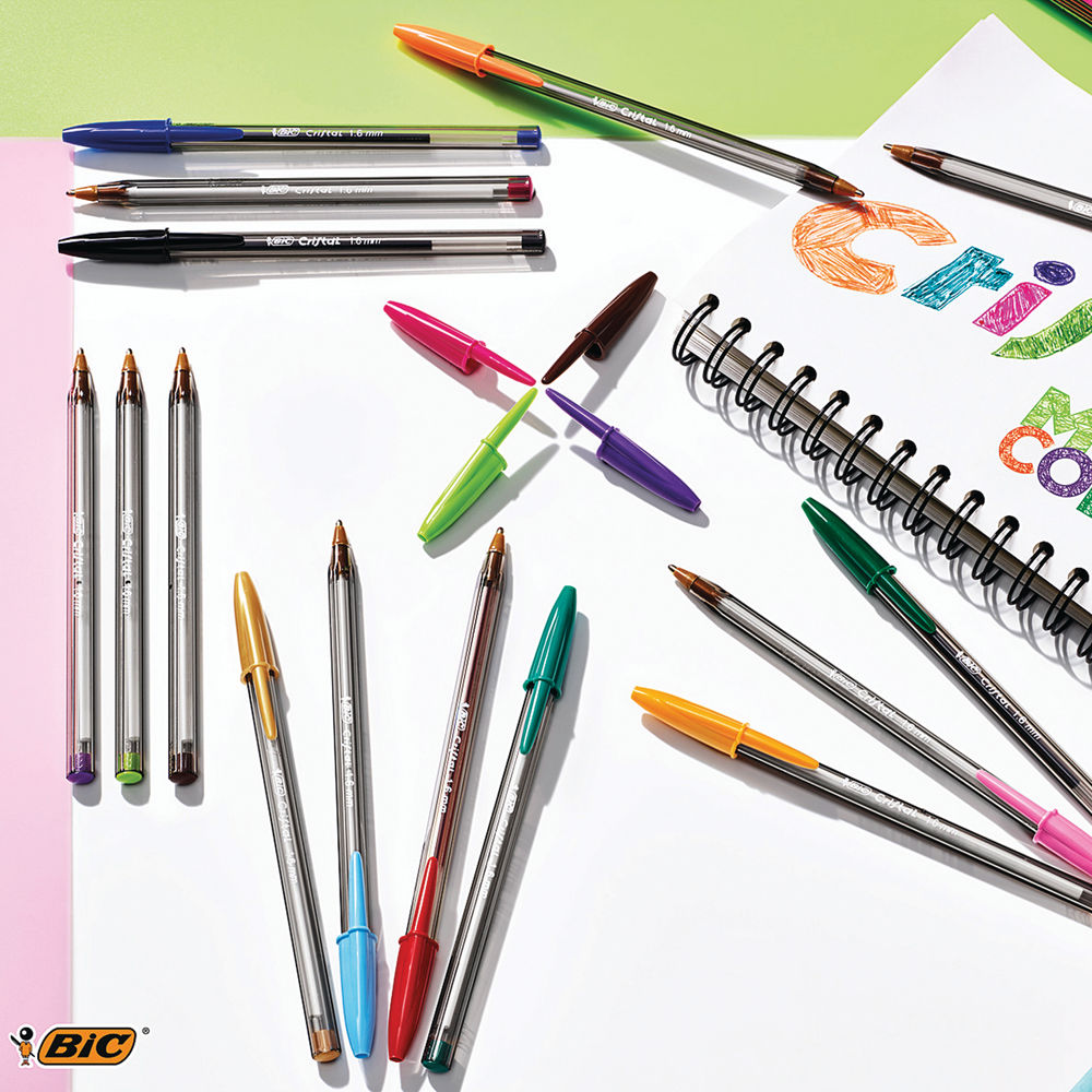 BIC Cristal Ballpoint Pens Multi Colour 20 Pack