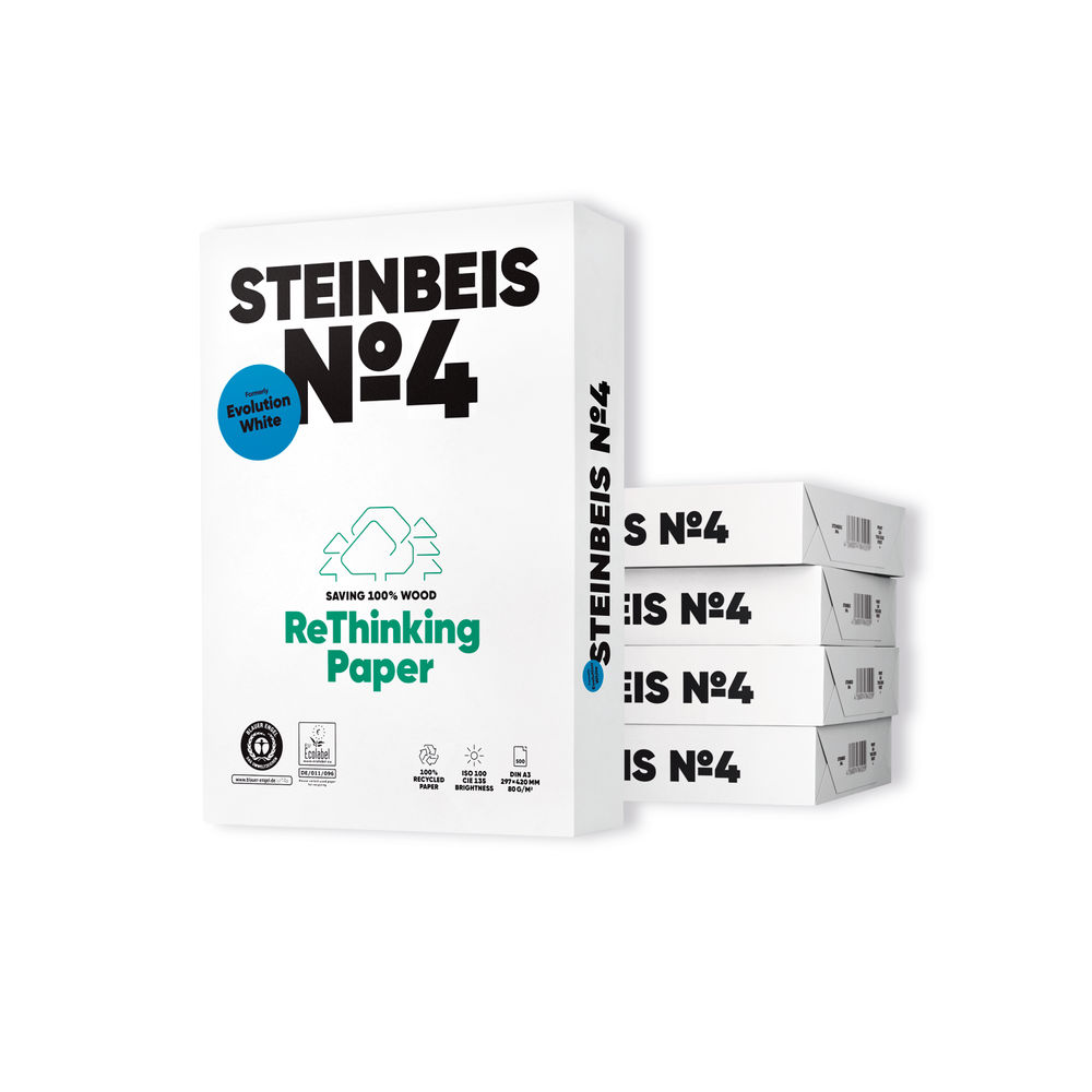 Steinbeis White A3 Evolution Paper 80gsm (Pack of 2500)