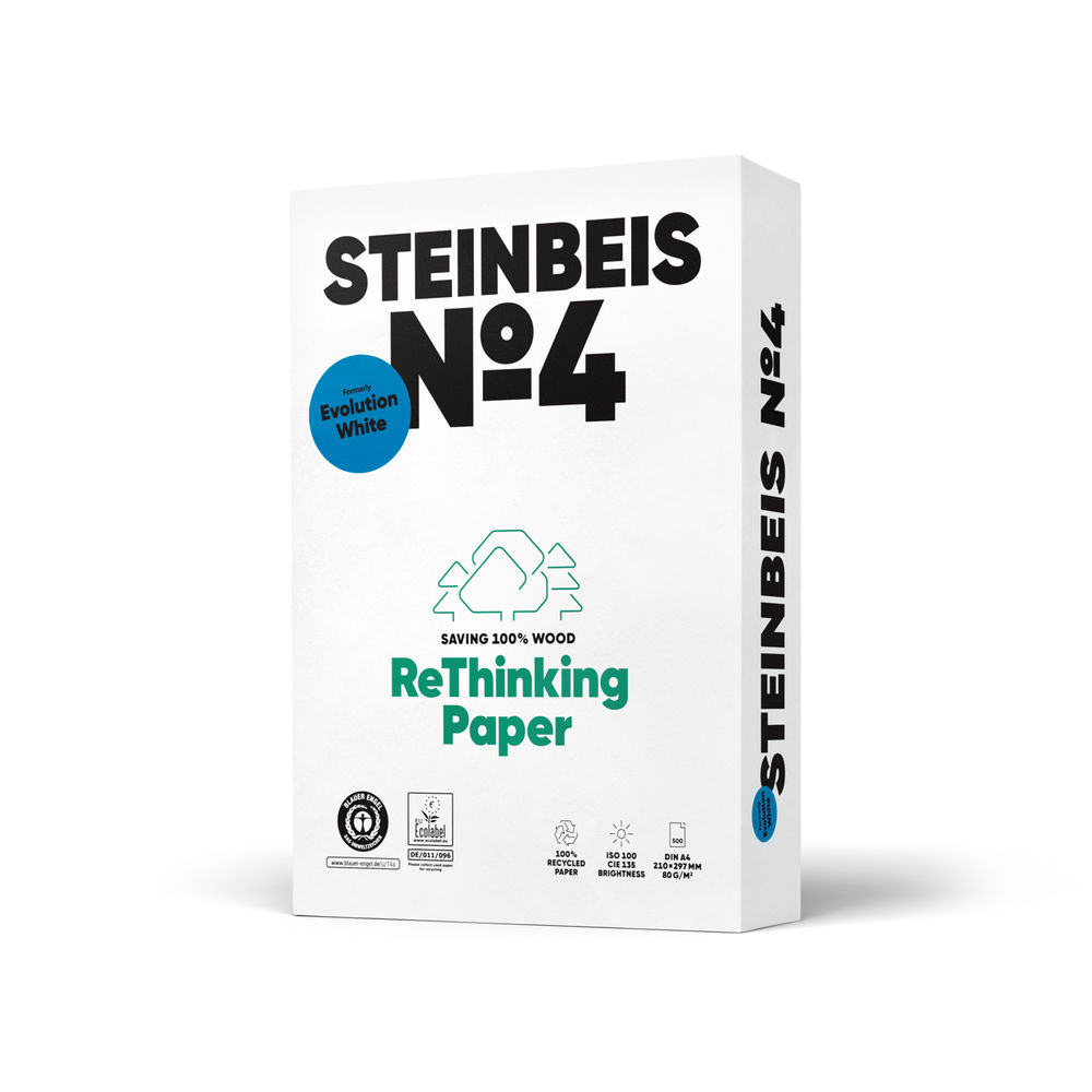 Steinbeis No.4 Evolution A4 White 80gsm Copier Paper (Pack of 2500)