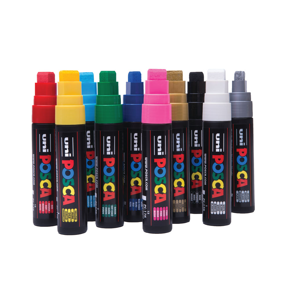 Posca uni Posca PC-17K Paintmarker Chisel Tip Assorted (Pack of 10) -  153544868