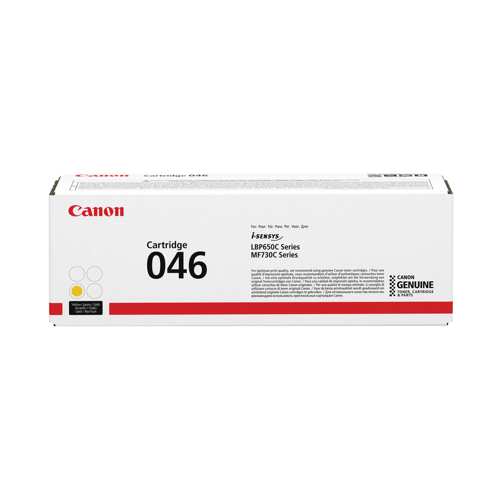 Canon 046Y Toner Cartridge Yellow 1247C002