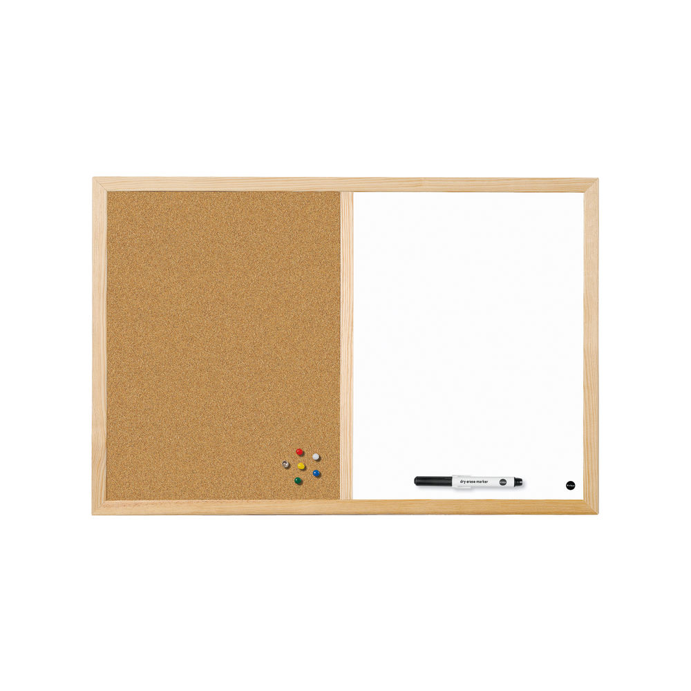 BiOffice Cork/Write On Wipe Off 600 x 900mm MX07001010
