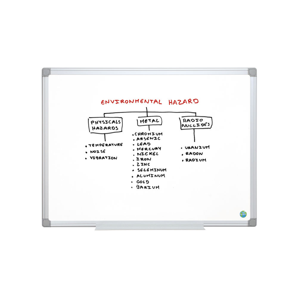 Bi-Office Earth Non-Magnetic Melamine Drywipe Board 1200x900mm MA0500790