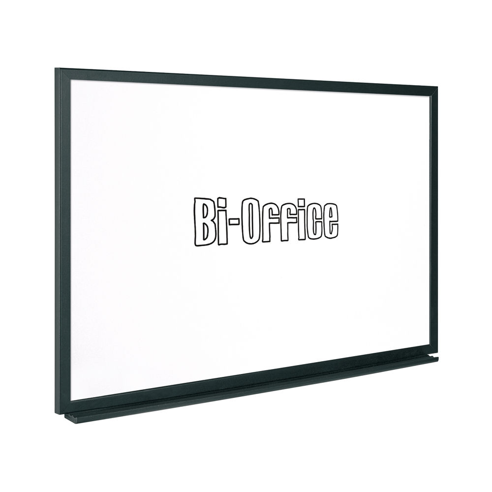 Bi-Office Black Frame Drywipe Board 600x450mm MB0400169