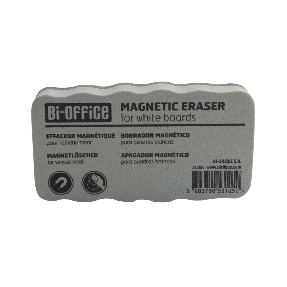 Bi-Office White Lightweight Magnetic Eraser AA0105