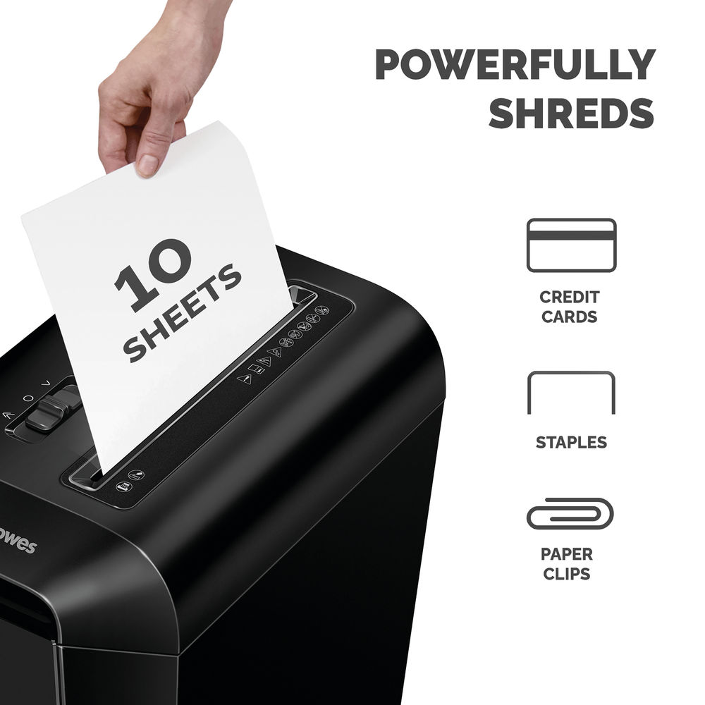 Fellowes Powershred LX65 Cross-Cut Shredder Black