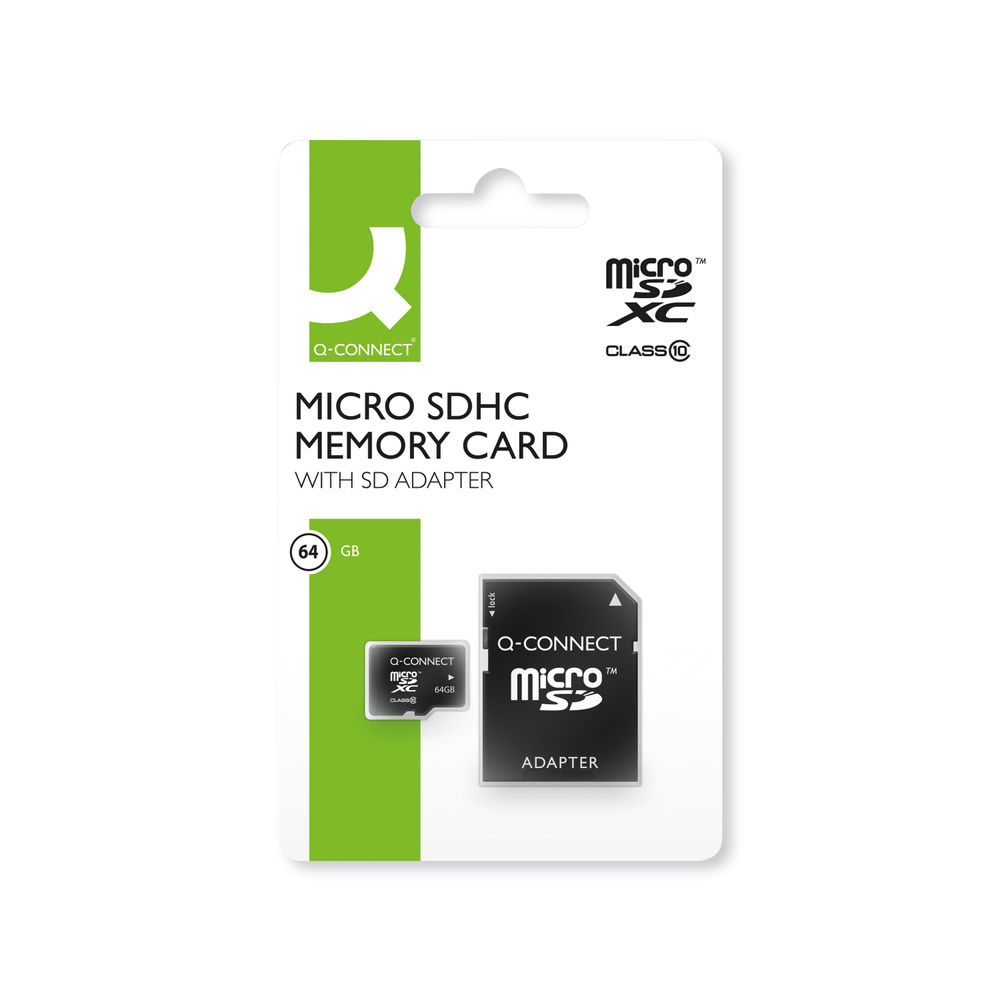 Q-Connect 64GB Micro SD Card Class 10 KF16128