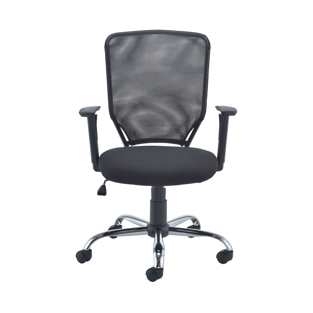First Black Mesh Task Office Chair