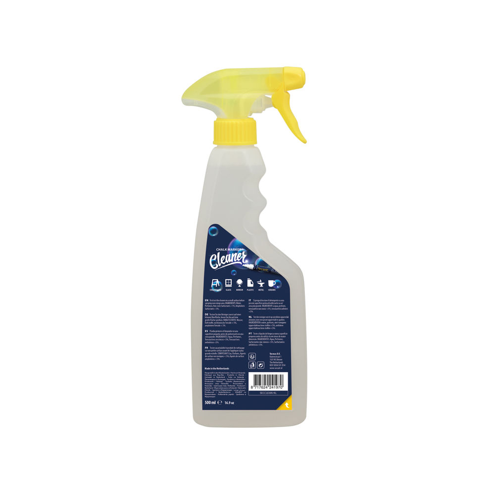 Securit Liquid Chalk Marker Cleaning Spray 500ml