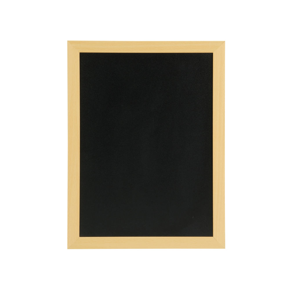 Securit Woody Chalkboard with White Chalk Marker and Mounting Kit 300x10x400mm Teak WBW-TE-30-40