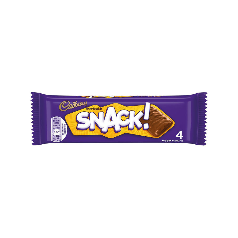 Cadbury 40g Snack Shortcake Biscuits (Pack of 36)