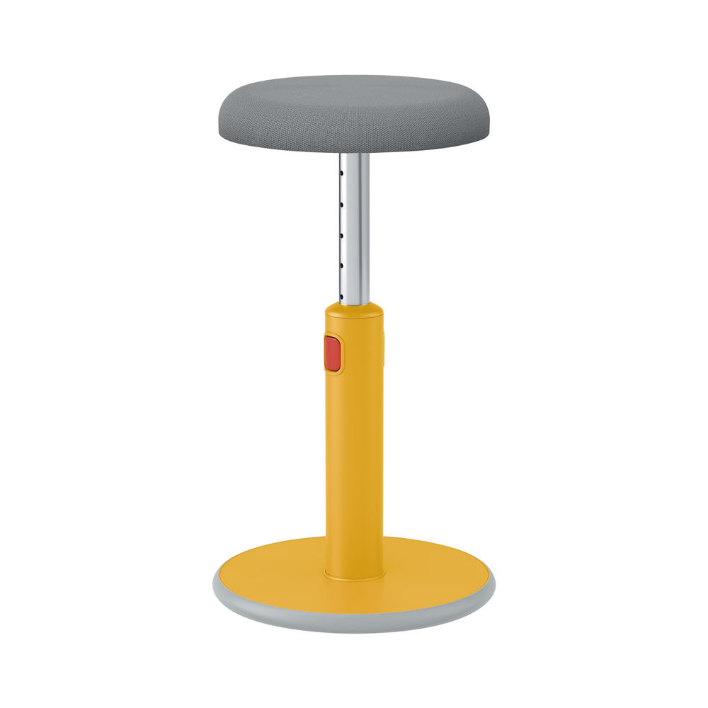 Leitz Ergo Cosy Active Sit/Stand Stool 370x370x690mm Warm Yellow 65180019