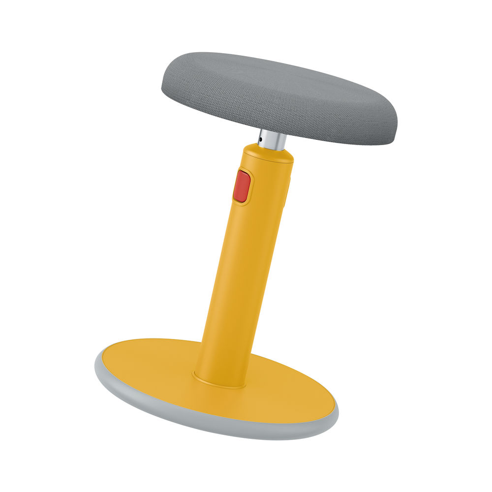 Leitz Ergo Cosy Active Sit/Stand Stool 370x370x690mm Warm Yellow