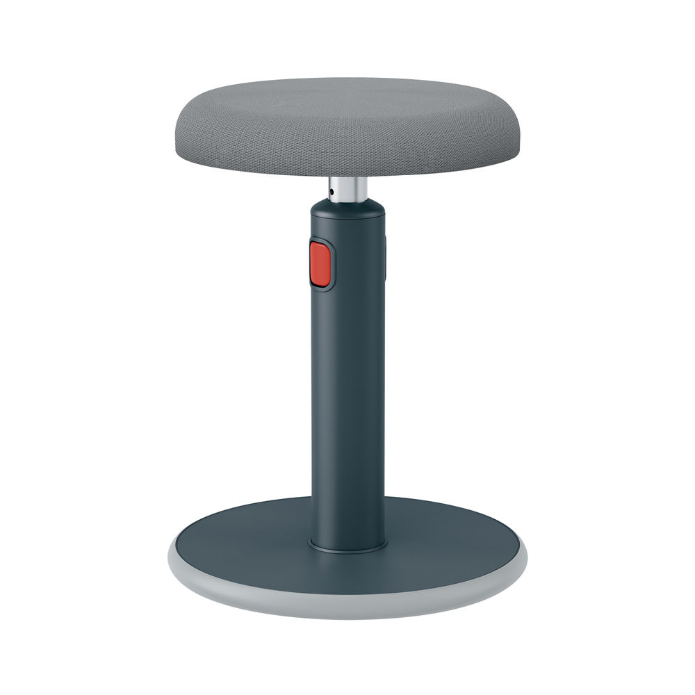 Leitz Ergo Cosy Active Sit/Stand Stool 370x370x690mm Velvet Grey 65180089