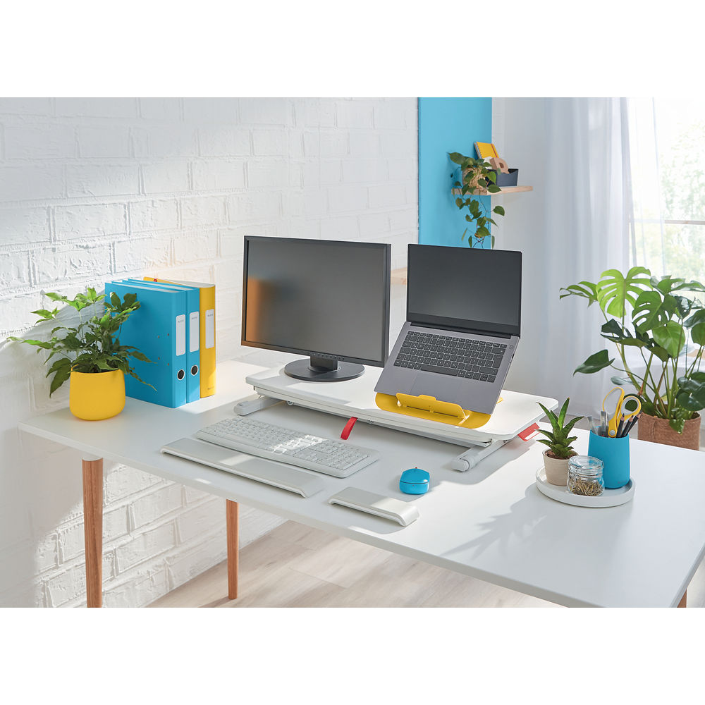 Leitz Ergo Cosy Standing Desk Converter with Sliding Tray