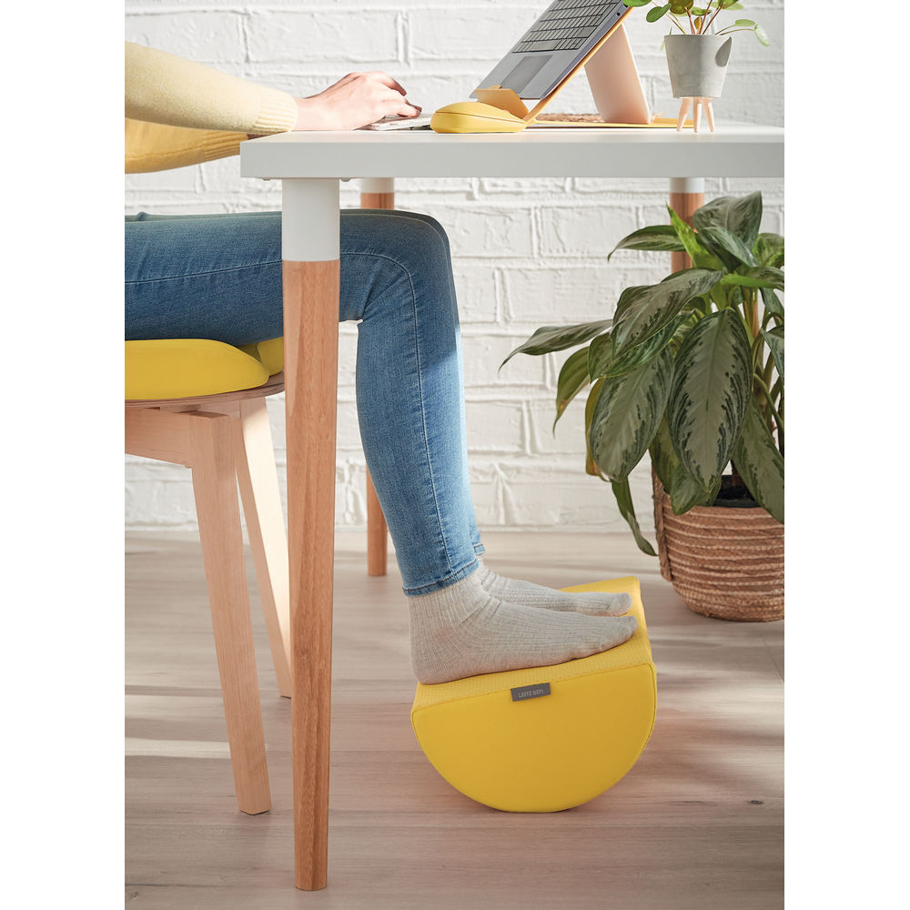 Leitz Ergo Cosy Warm Yellow Desk Foot Rest