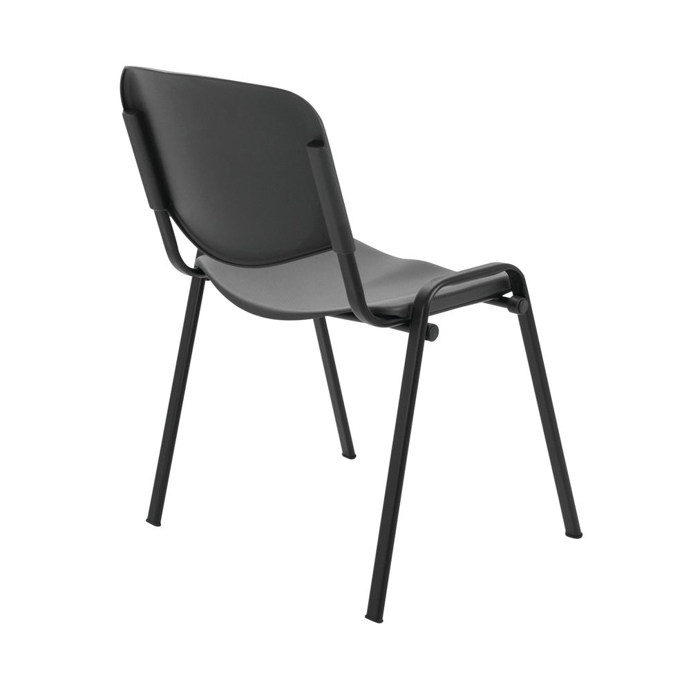 Jemini Charcoal Polypropylene Multipurpose Stacking Chair