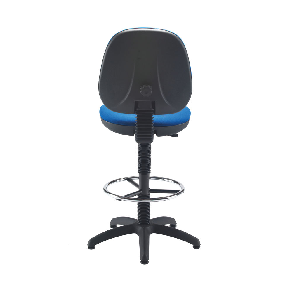 Jemini Blue Medium Back Draughtsman Chair