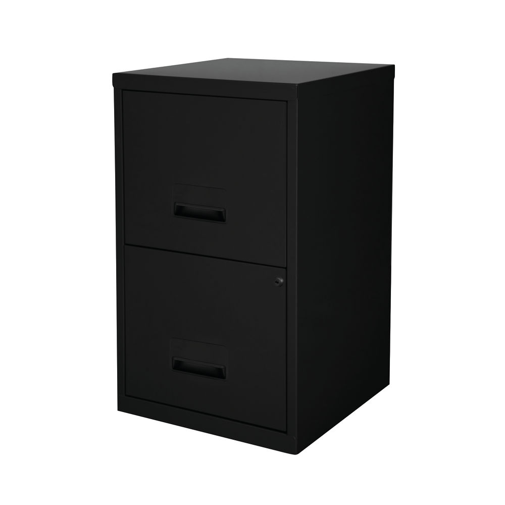 Pierre Henry Black H660mm A4 2 Drawer Maxi Filing Cabinet