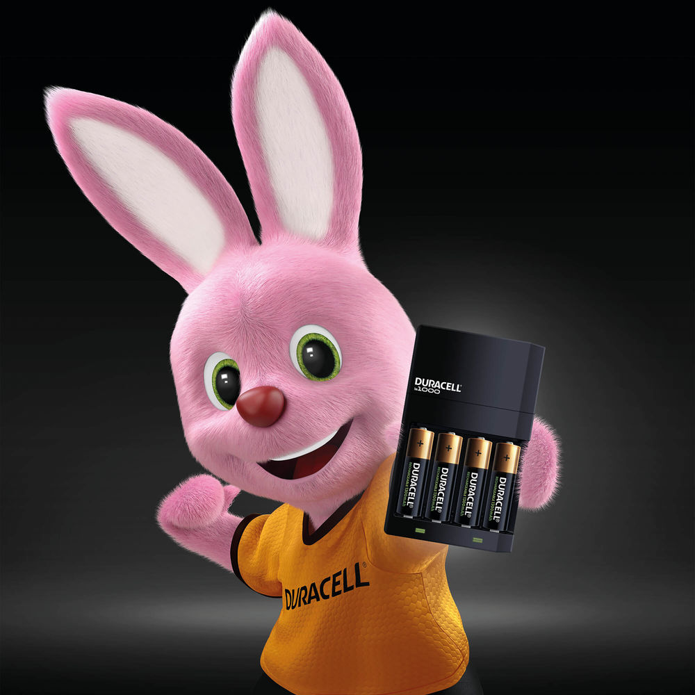 Duracell 4 Hour Battery Charger CEF14 with 2x AA/2x AAA Batteries