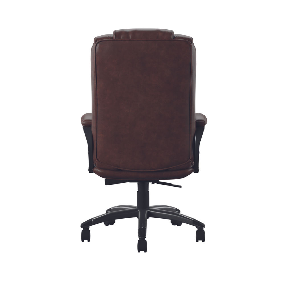 Northland Leather Soft High Back Executive Chair Brown