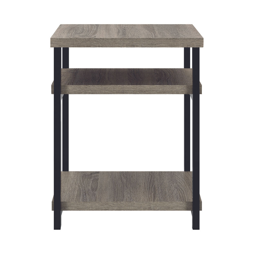 Elmwood End Table Distressed Grey Oak