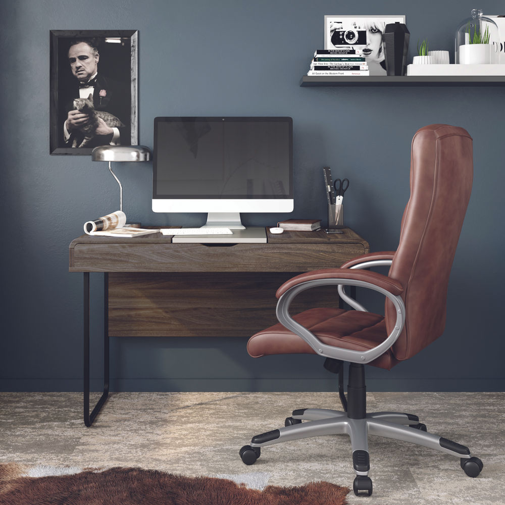 Hampton Leather Office Chair Brown