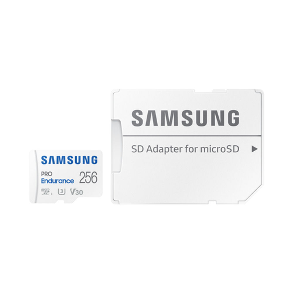 Samsung PRO Endurance MicroSDXC Card UHS-I Class 10 256GB White