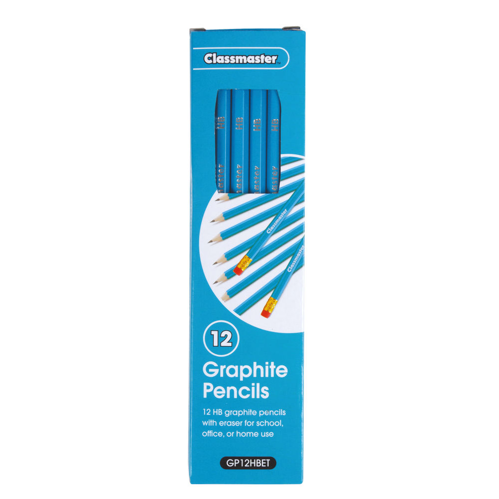 Classmaster HB Pencil Eraser Tip (Pack of 12) GP12HBET