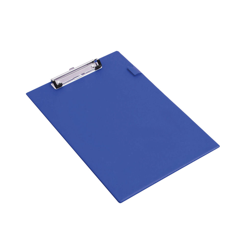 Rapesco Standard Clipboard PVC Foolscap Blue VSTCBOL3