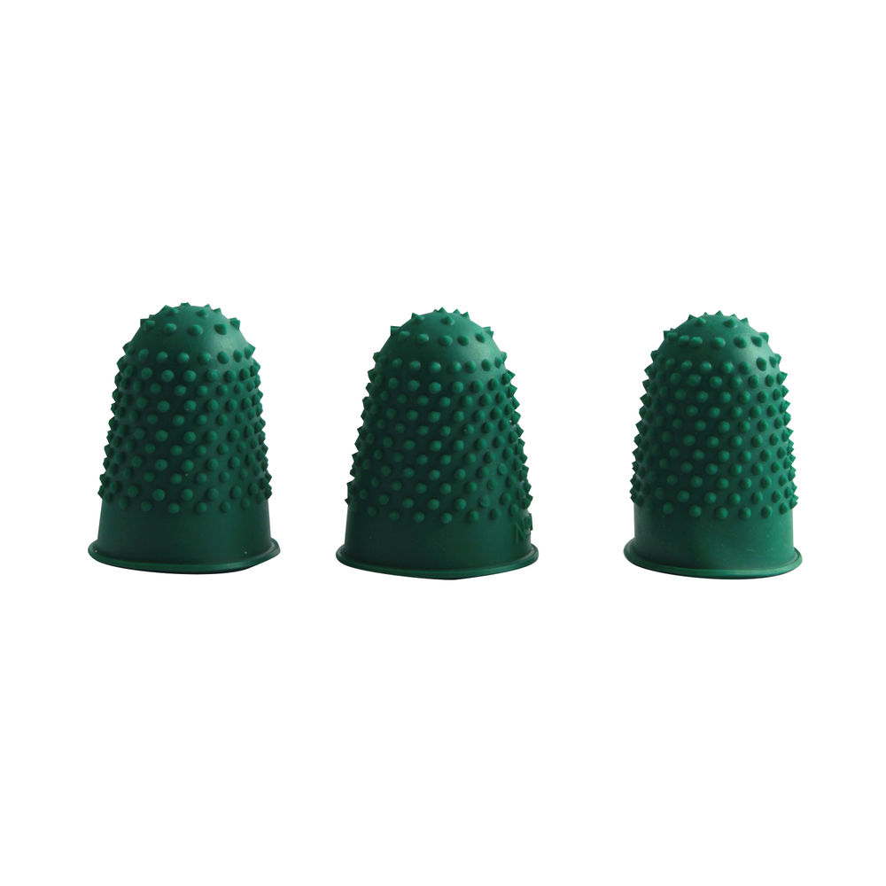 Q-Connect Thimblettes Size 0 Green (Pack of 12) KF21508