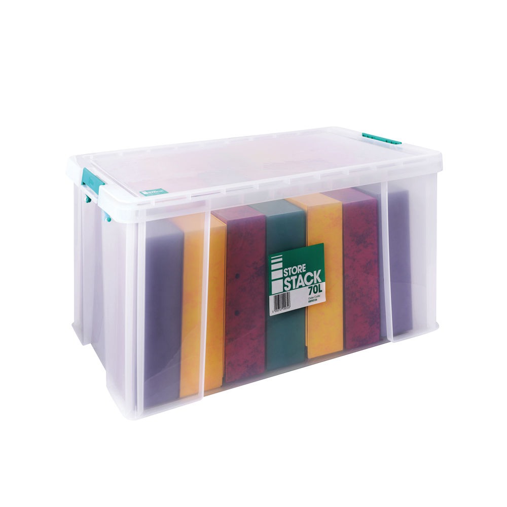 StoreStack 70L Clear Storage Box