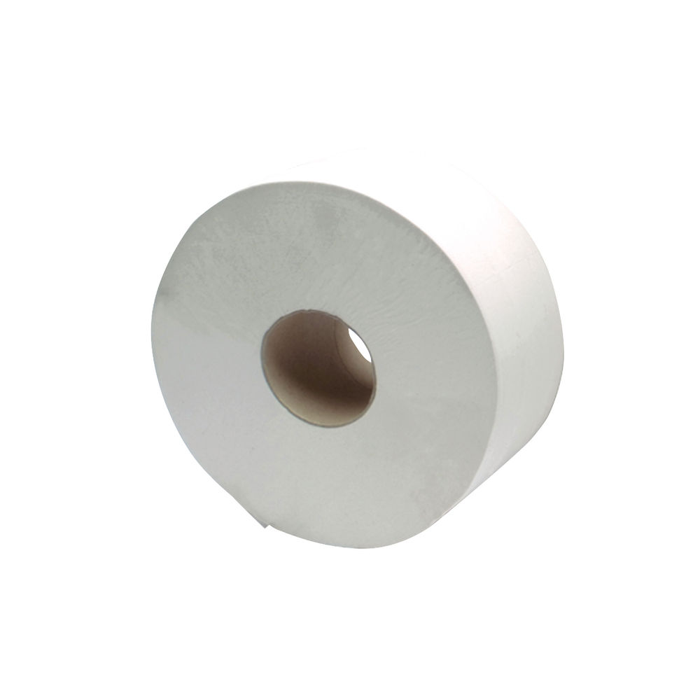 2Work 2-Ply Jumbo Toilet Roll 60mm Core (Pack of 6) J26400VW