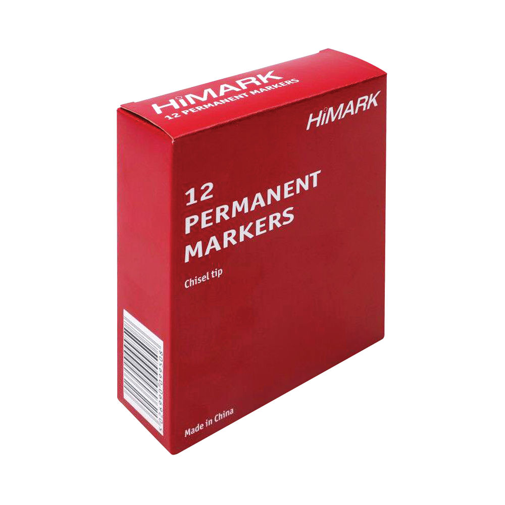 Himark Black Permanent Markers (Pack of 12)