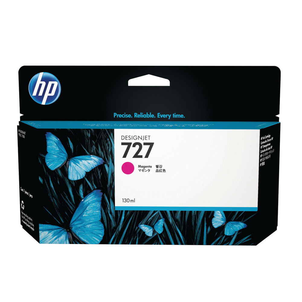 HP 727 DesignJet Ink Cartridge 130ml Magenta B3P20A