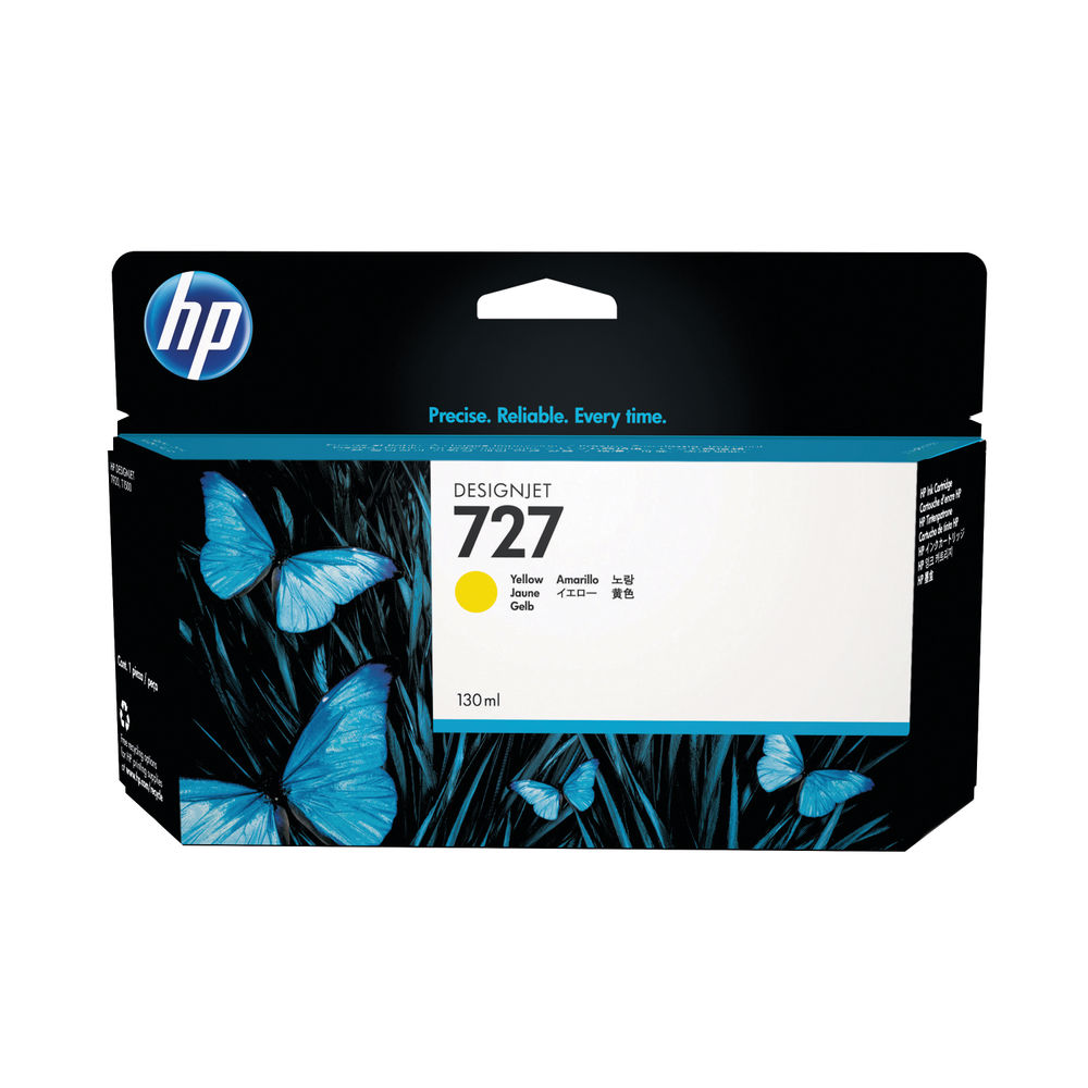 HP 727 Yellow Ink Cartridge 130ml | B3P21A