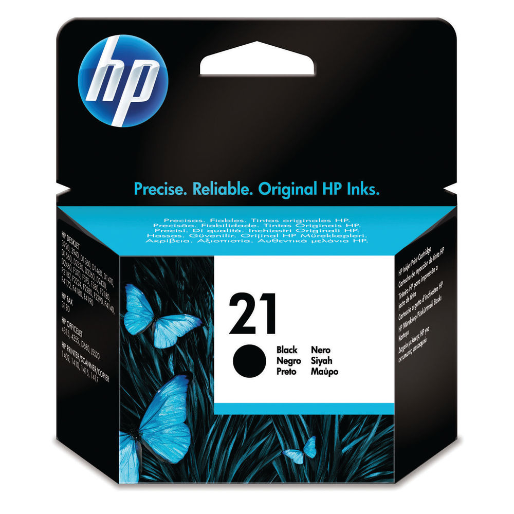 HP 21 Black Inkjet Cartridge 5ml | C9351AE