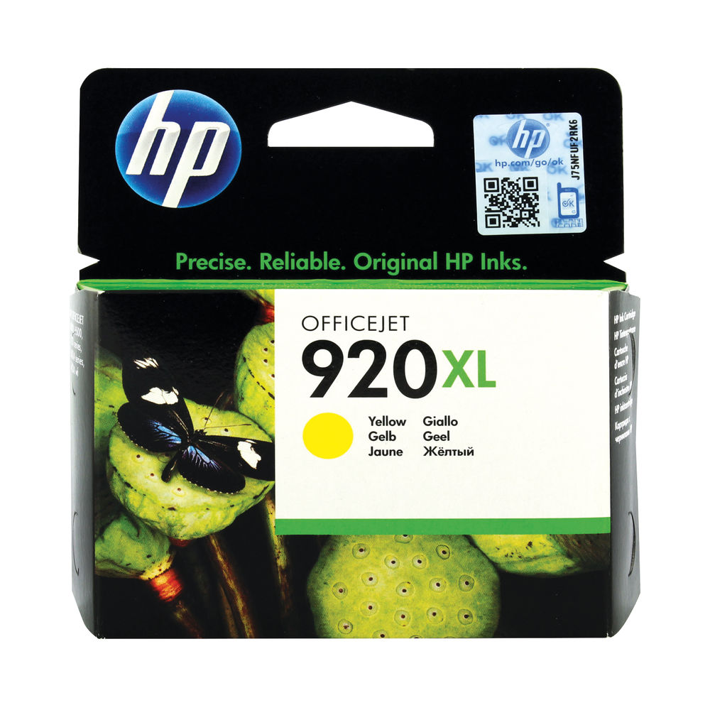 HP 920XL Yellow High Yield Ink Cartridge | CD974AE