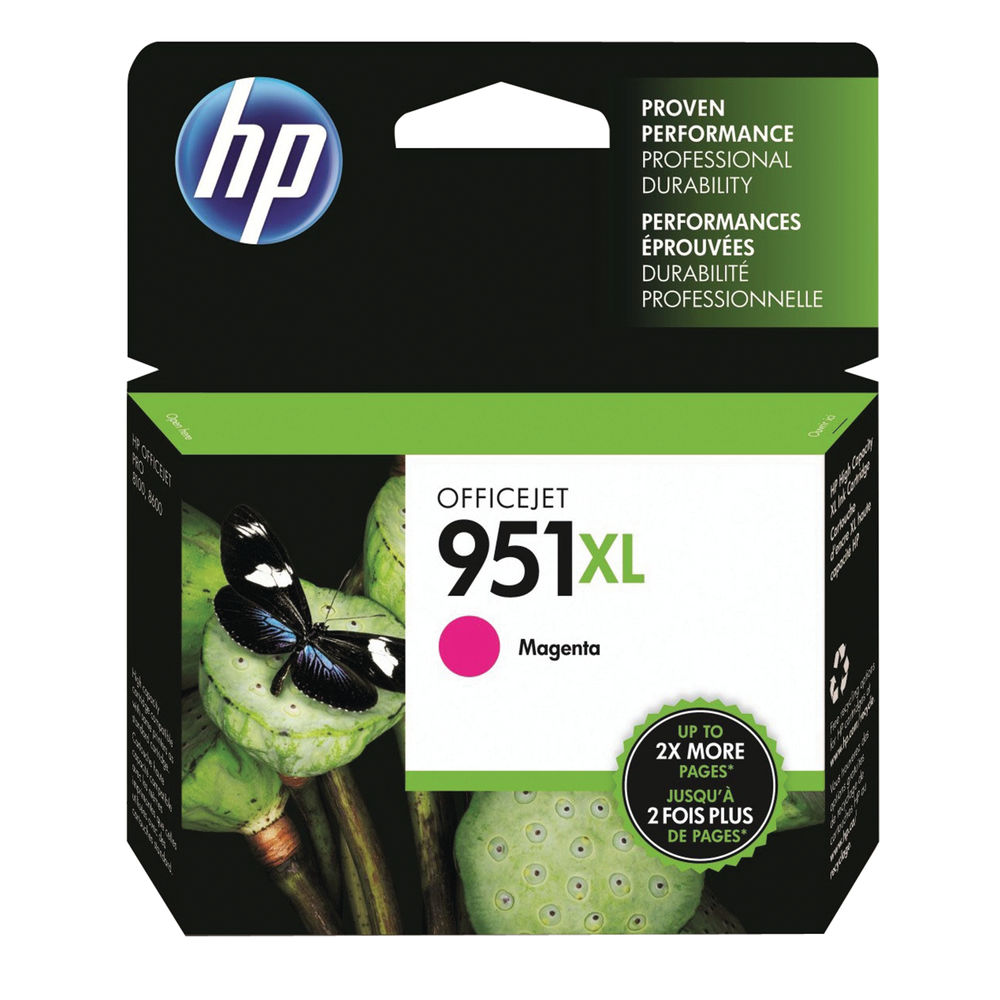 HP 951XL OfficeJet Inkjet Cartridge High Yield Magenta CN047AE