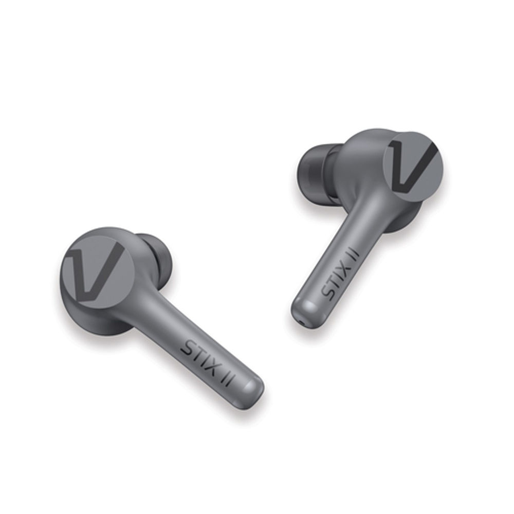 Veho STIX II True Wireless Earphones Platinum Grey