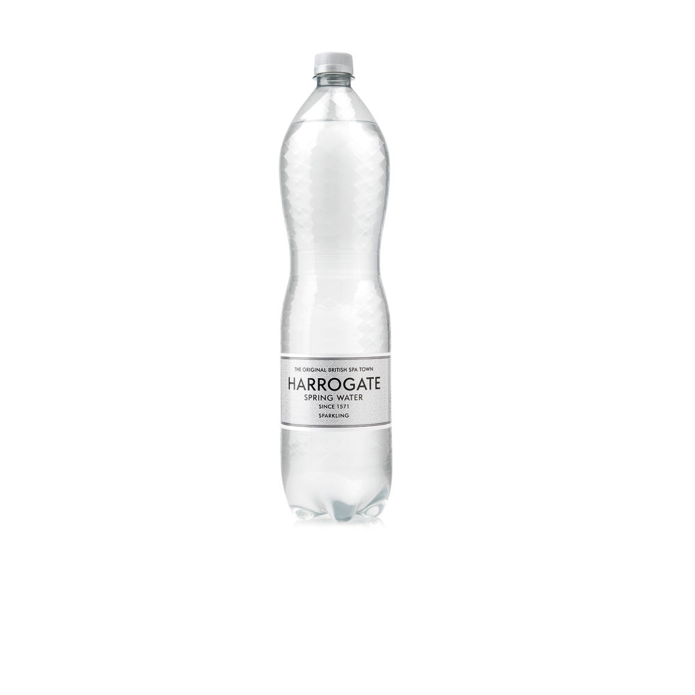 Harrogate 1.5 Litre Sparkling Water Bottles (Pack of 12)