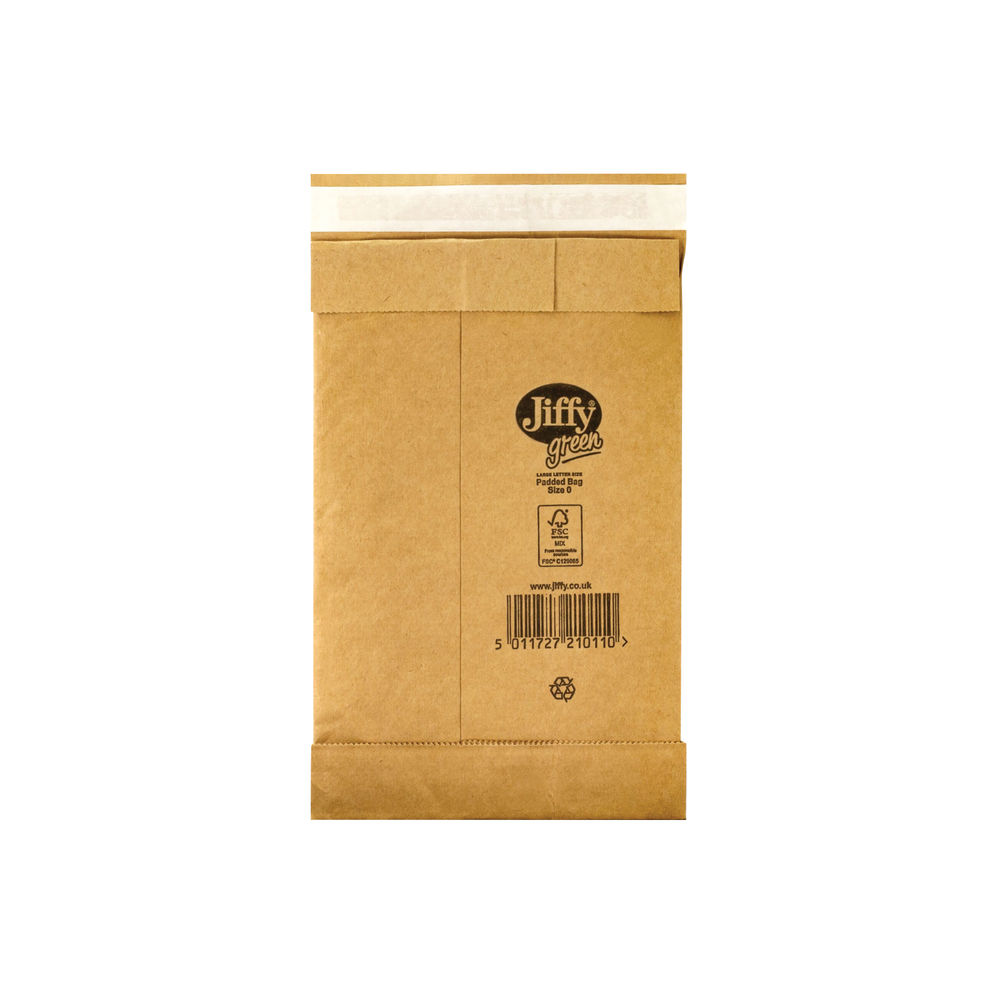 Jiffy  Size 0 Gold Padded Bags (Pack of 200) - JPB-0