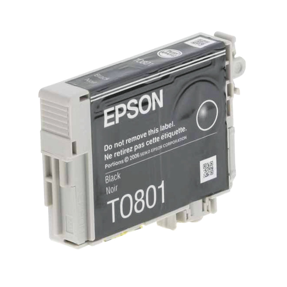 Epson T0801 Black Inkjet Cartridge C13T08014011 / T0801