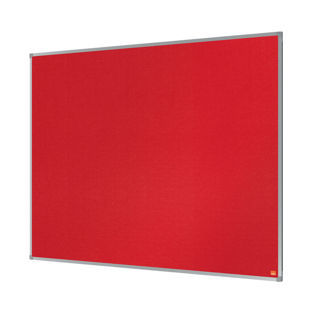 Nobo Essence 1200 x 900mm Red Felt Notice Board